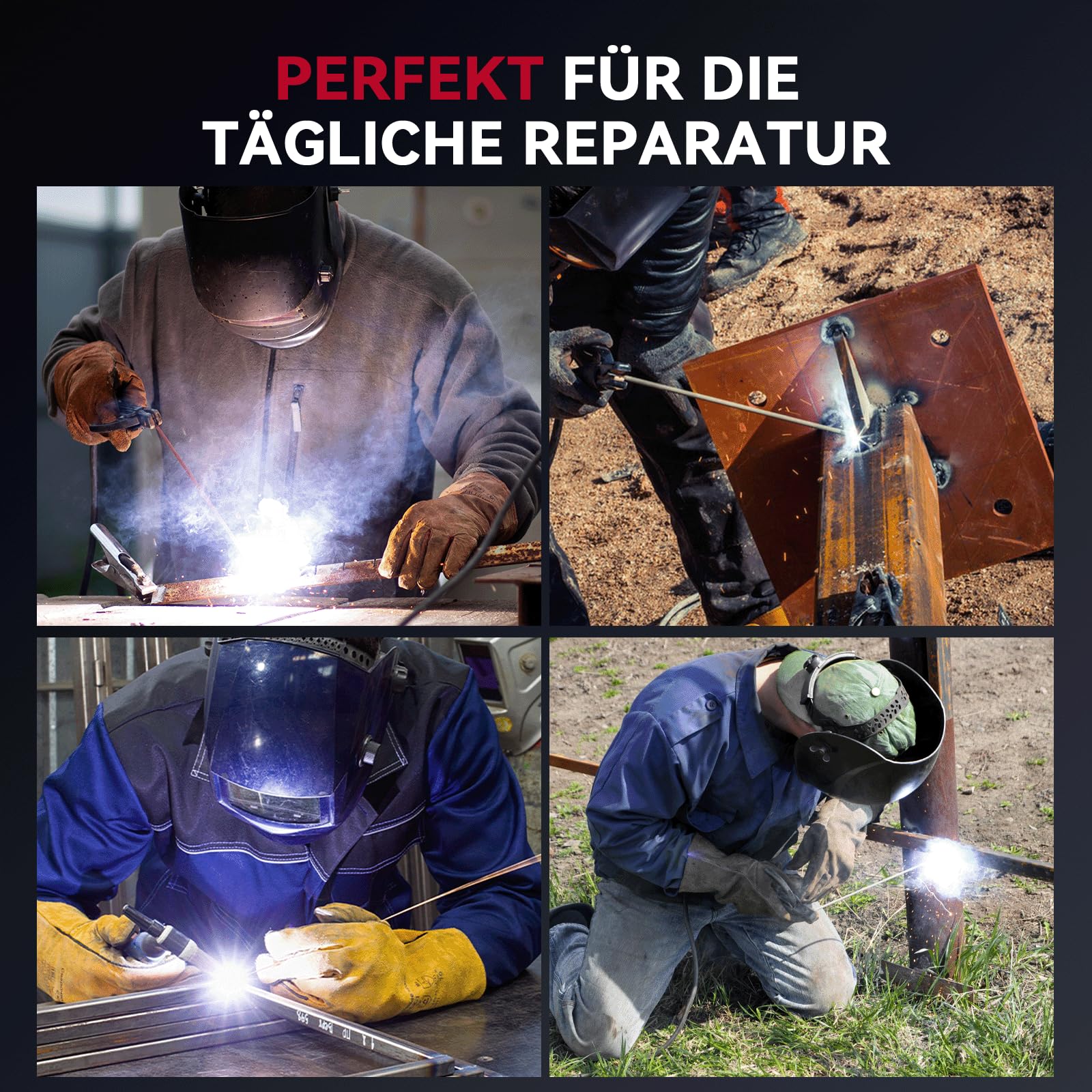 ARCCAPTAIN iControl ARC205 Pro Schweißgerät [App-Steuerung] 205 Amp ARC/Lift TIG Schweißgerät, LED-Anzeige, IGBT Inverter 230V MMA Schweißgerät mit Warmstart, Lichtbogenkraft und Anti-Stick