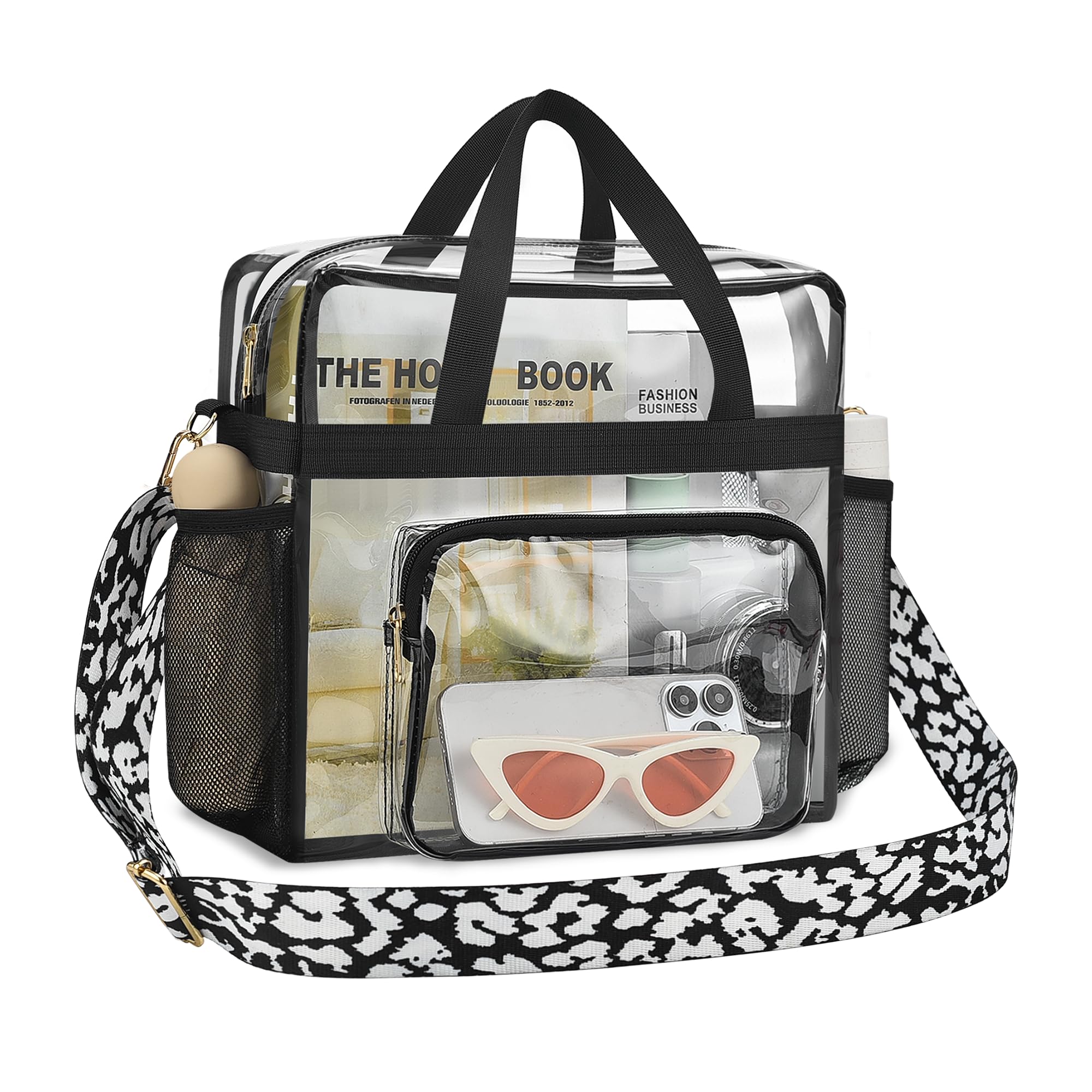 Bagenius Clear Tote Bag Stadium Approved, Game Day Satchel Bag with ‌Non-detachable Reinforced Strap for Concert, Work, Sport — view 16