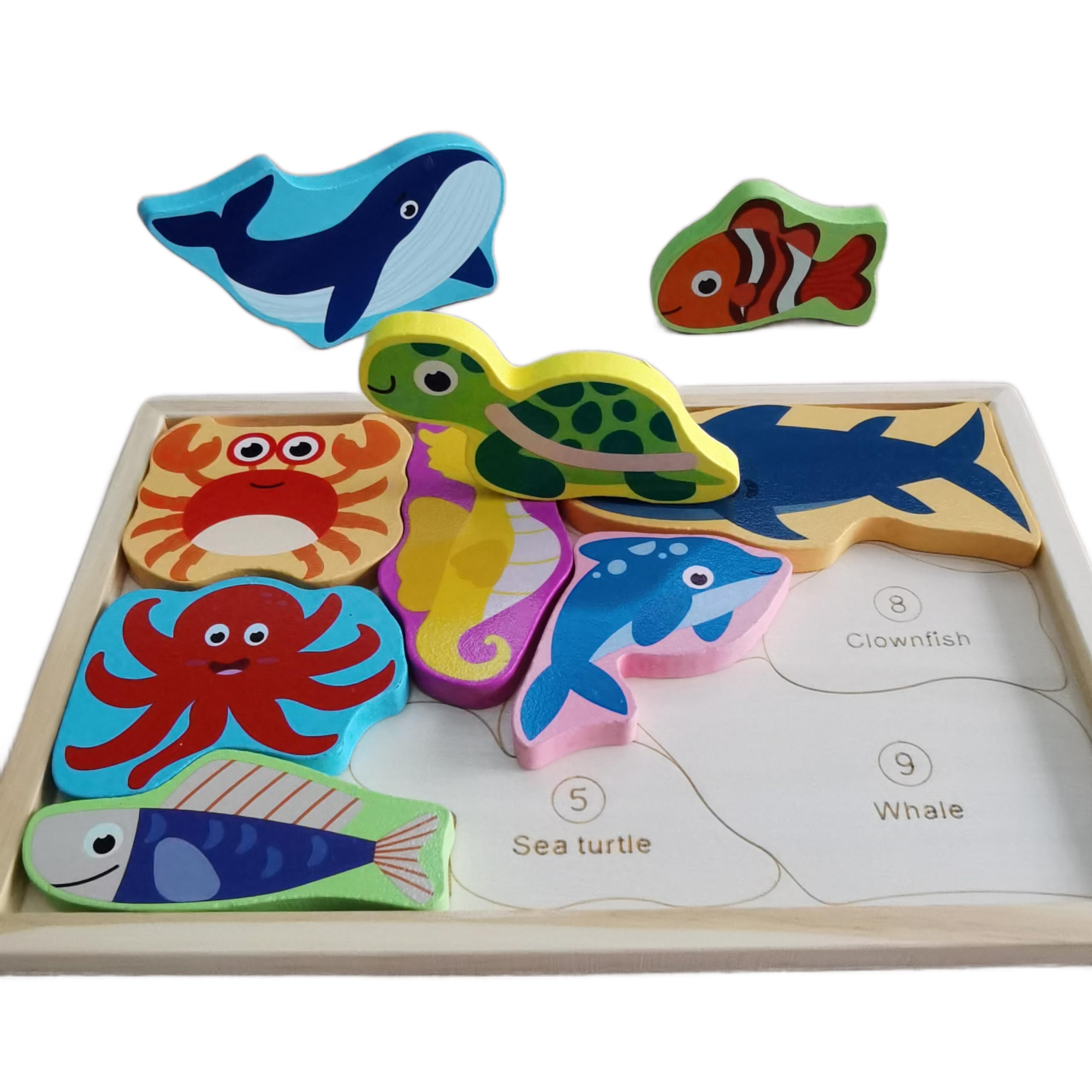 Wooden Toddler Puzzles,3 Pack Animal Wooden Jigsaw Puzzle for 1 2 3 Year Old Baby Boys or Girls,Toddlers Gift,Preschool Learning Educational Toys - Image 2