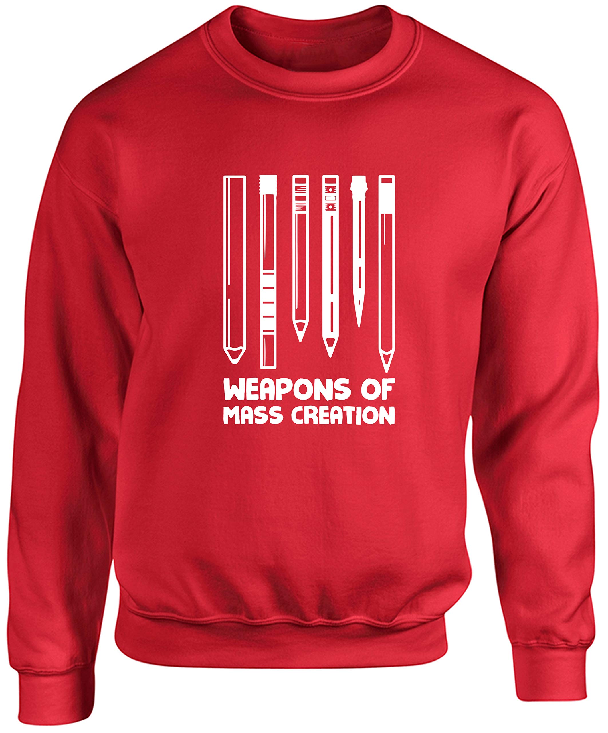 HippowarehouseWeapons of Mass Creation Unisex Jumper Sweatshirt Pullover (Specific Size Guide in Description)