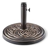 Adjustable Patio Umbrella Stand, 1-Pack, Black