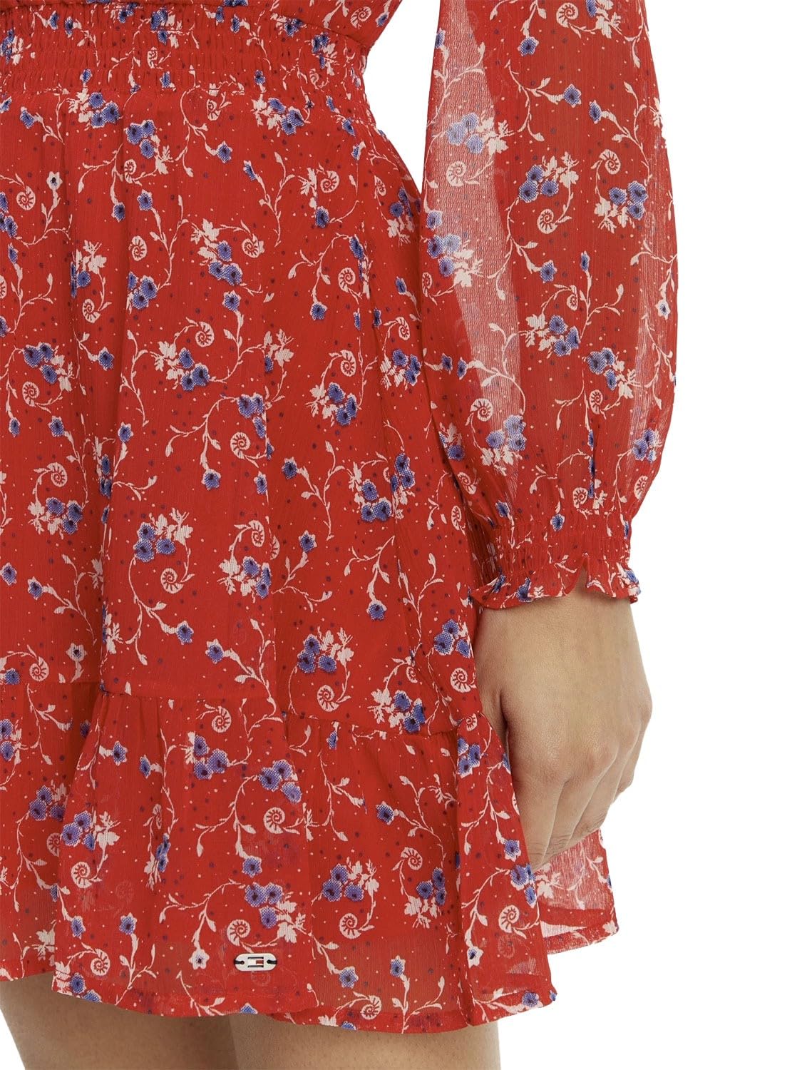 Tommy Jeans Long Sleeve Dress with Floral Print Vestido Mujer