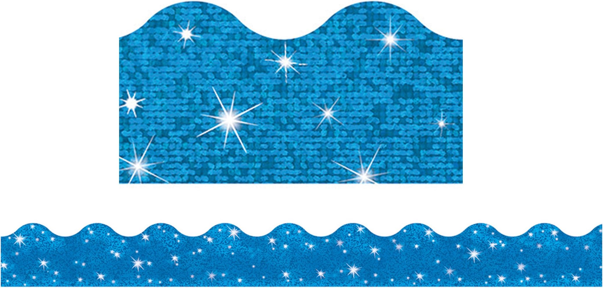 Trend EnterprisesInc. Blue Sparkle Terrific Trimmers, 32.5 ft