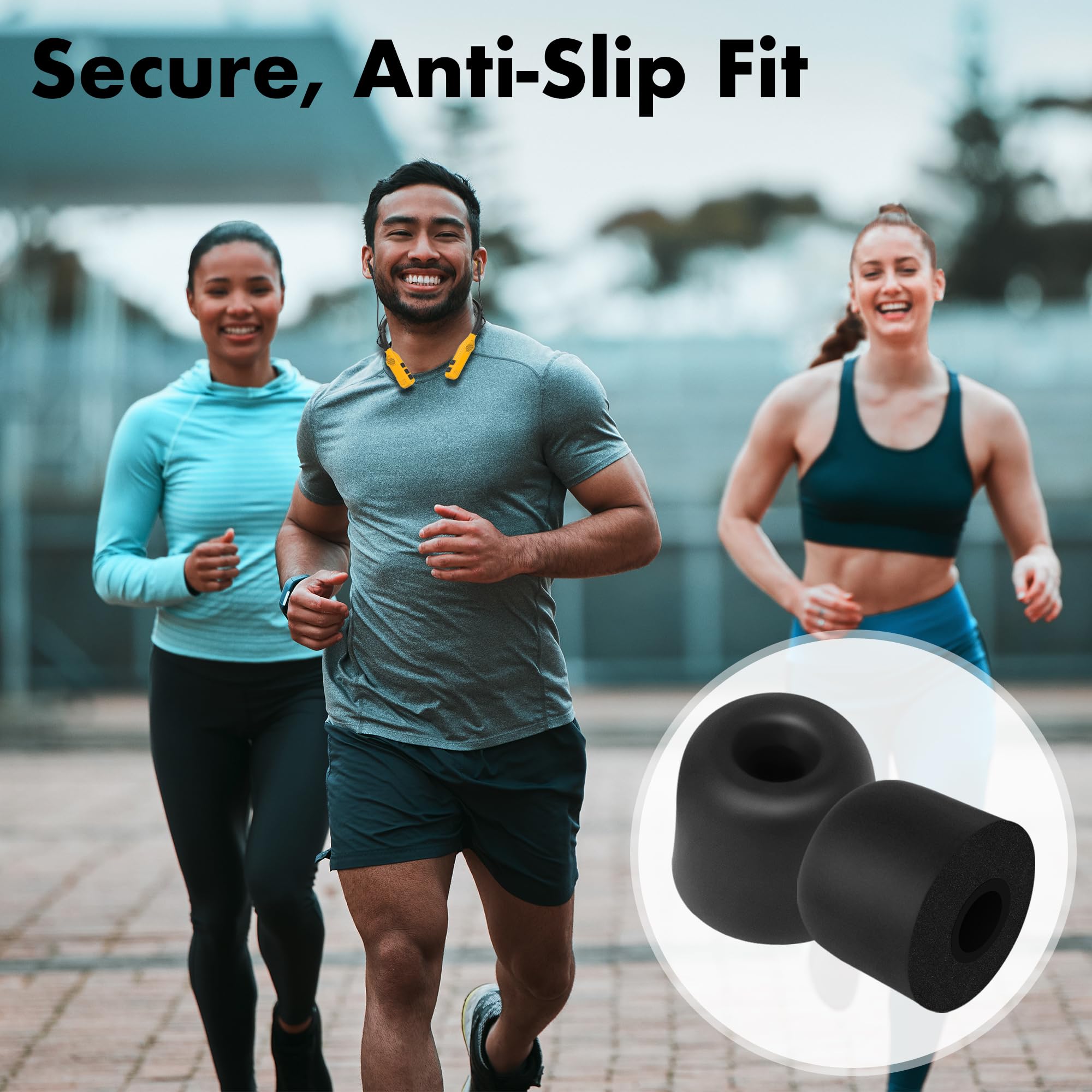 CYBERGUYS - Puntas de espuma viscoelástica de repuesto compatibles con auriculares DEWALT, almohadillas de aislamiento de ruido, almohadillas de repuesto para auriculares intraurales de 5.0 mm a 5.2