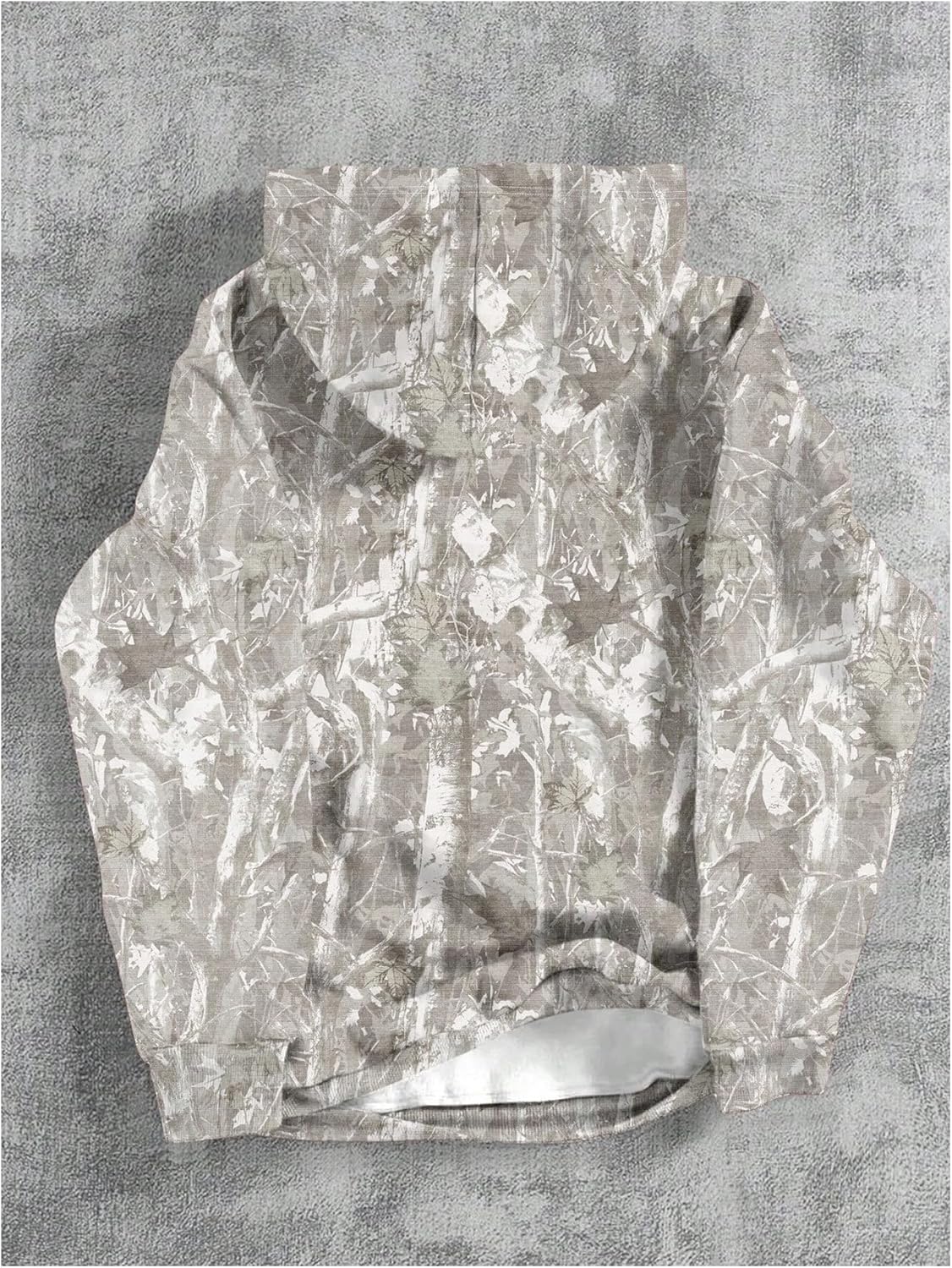 GORGLITTER Boy's Camo Hoodie Y2k Fall Fashion Long Sleeve Hooded Sweatshirt Trendy