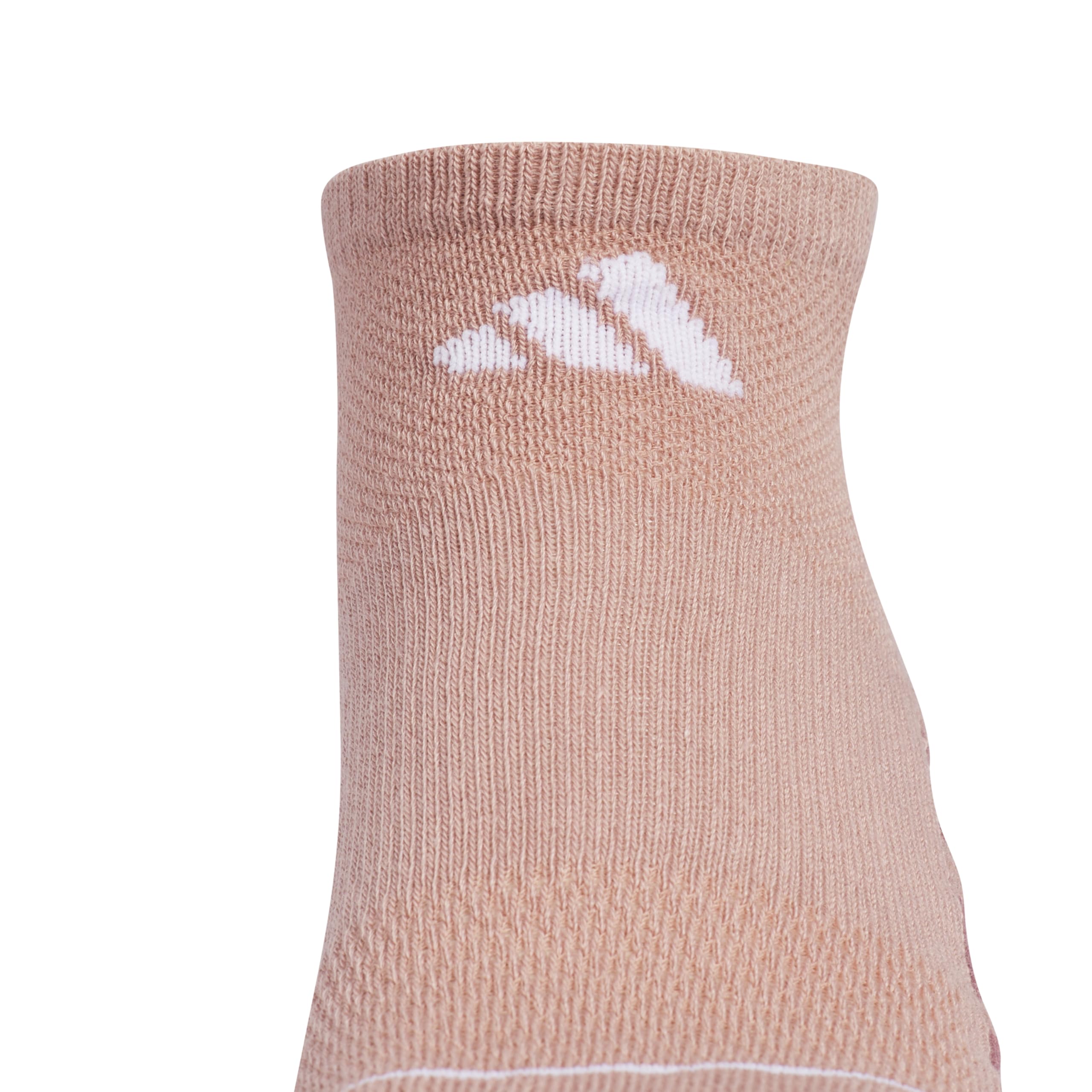 adidas Damskie skarpety treningowe All Day (3-pary), Athletic Performance Below Ankle Running No Show, Warm Clay Pink/Cool Light Heather/Shadow Navy, rozmiar M (3 sztuki), Warm Clay Pink/Cool Light
