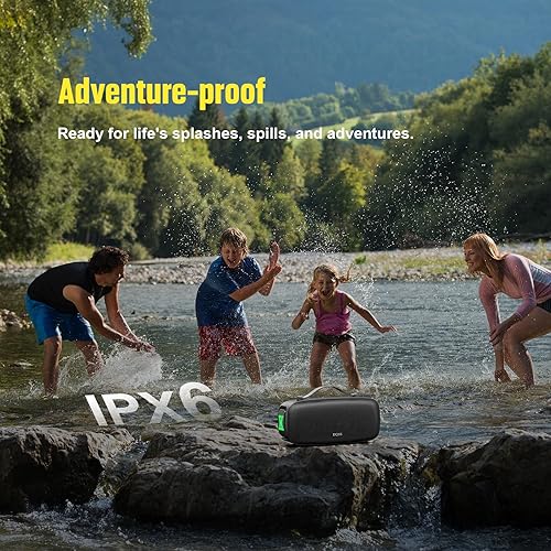 Miniatura 5 de DOSS Extreme Boom Pro D300 - Altavoz Bluetooth, sonido inmersivo de 80 W, ecualizador profesional de 3 modos, tiempo de reproducción de 20 horas,