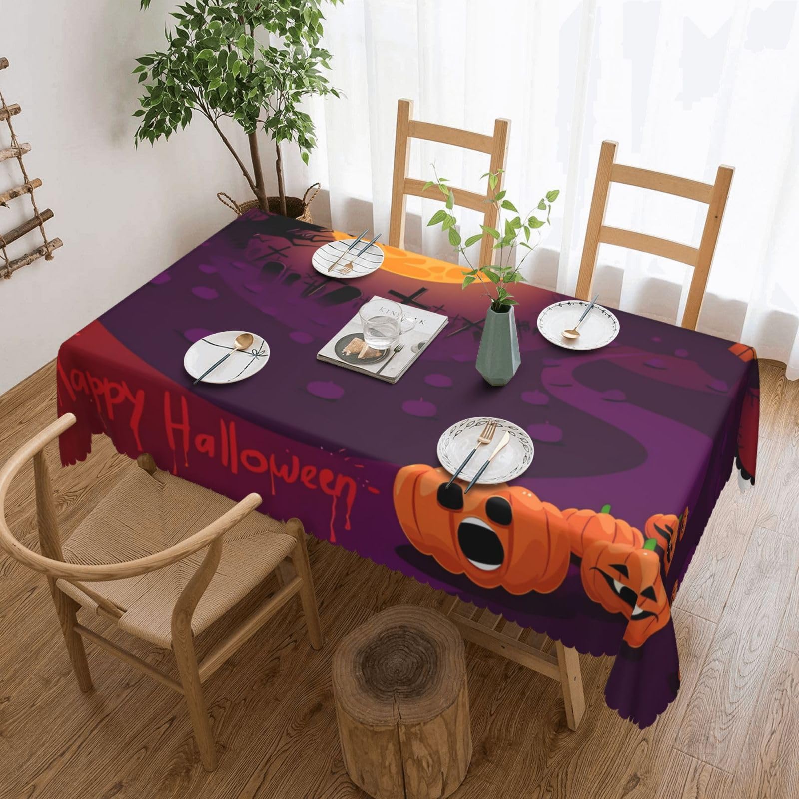 Nappe Halloween imperméable et infroissable pour simplifier le nettoyage de vos fêtes