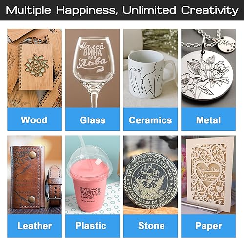 Miniatura 8 de Grabador láser oficial LONGER RAY5, máquina de grabado láser de 10 W con pantalla táctil de 3.5 pulgadas, cortador láser de 60 W para diseño