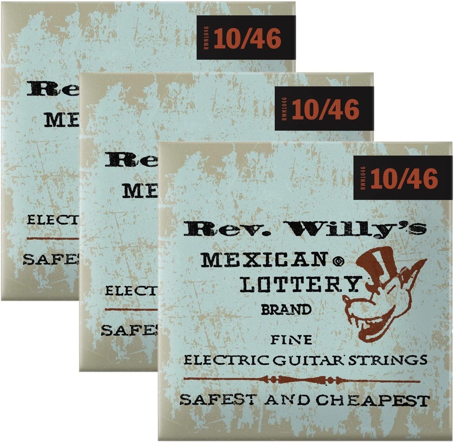 Dunlop Rev. Willy's Electric Guitar Strings 10-46 - 3 Pack