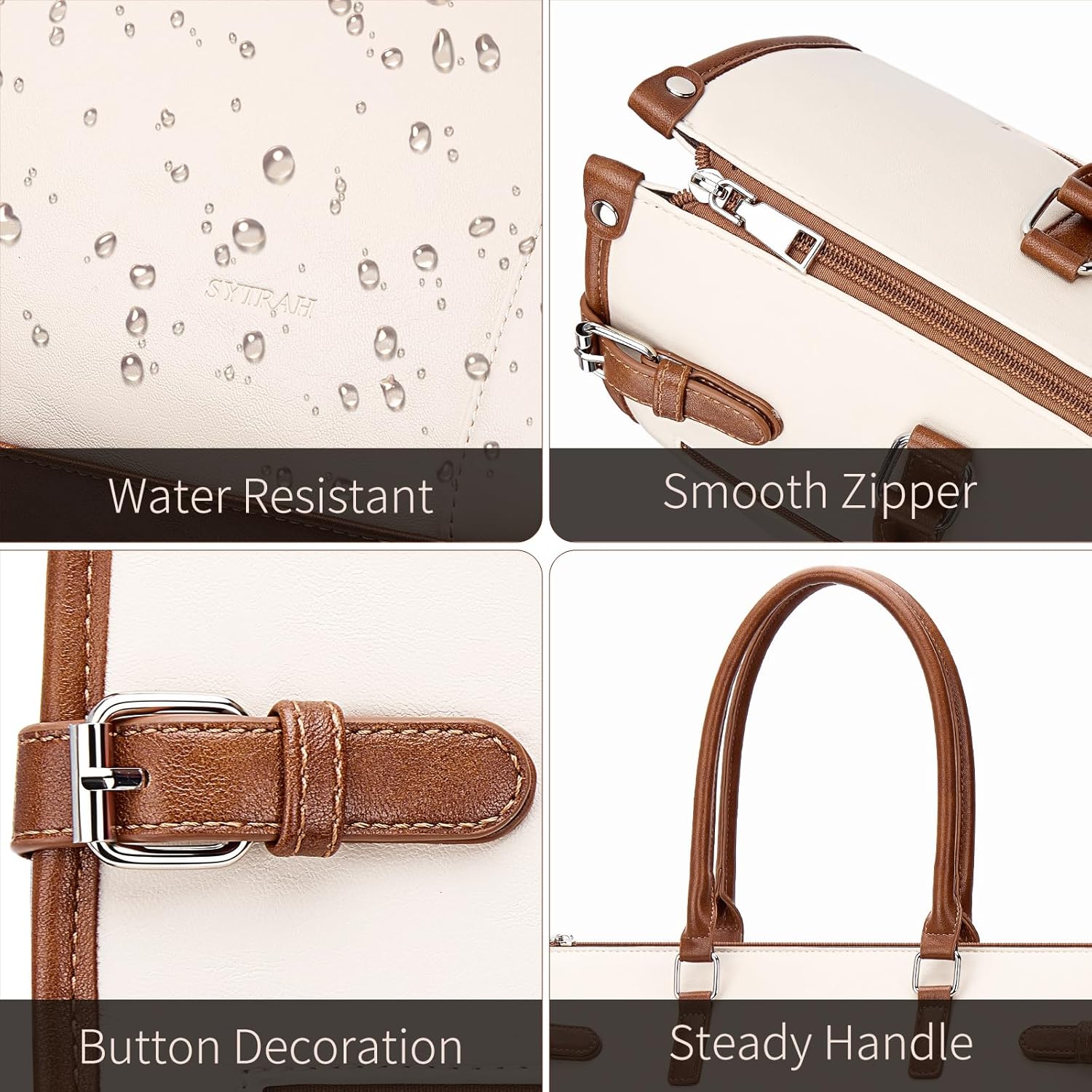 SYTRAH Laptop Tote Bag for Women Briefcase Laptop Purse, 15.6 inch Computer Work Bags with Satchel Purse