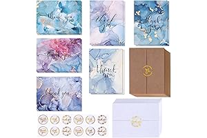 Winlyn Watercolor Thank You Cards with Envelopes: Gratitude Expressed with a Touch of Art