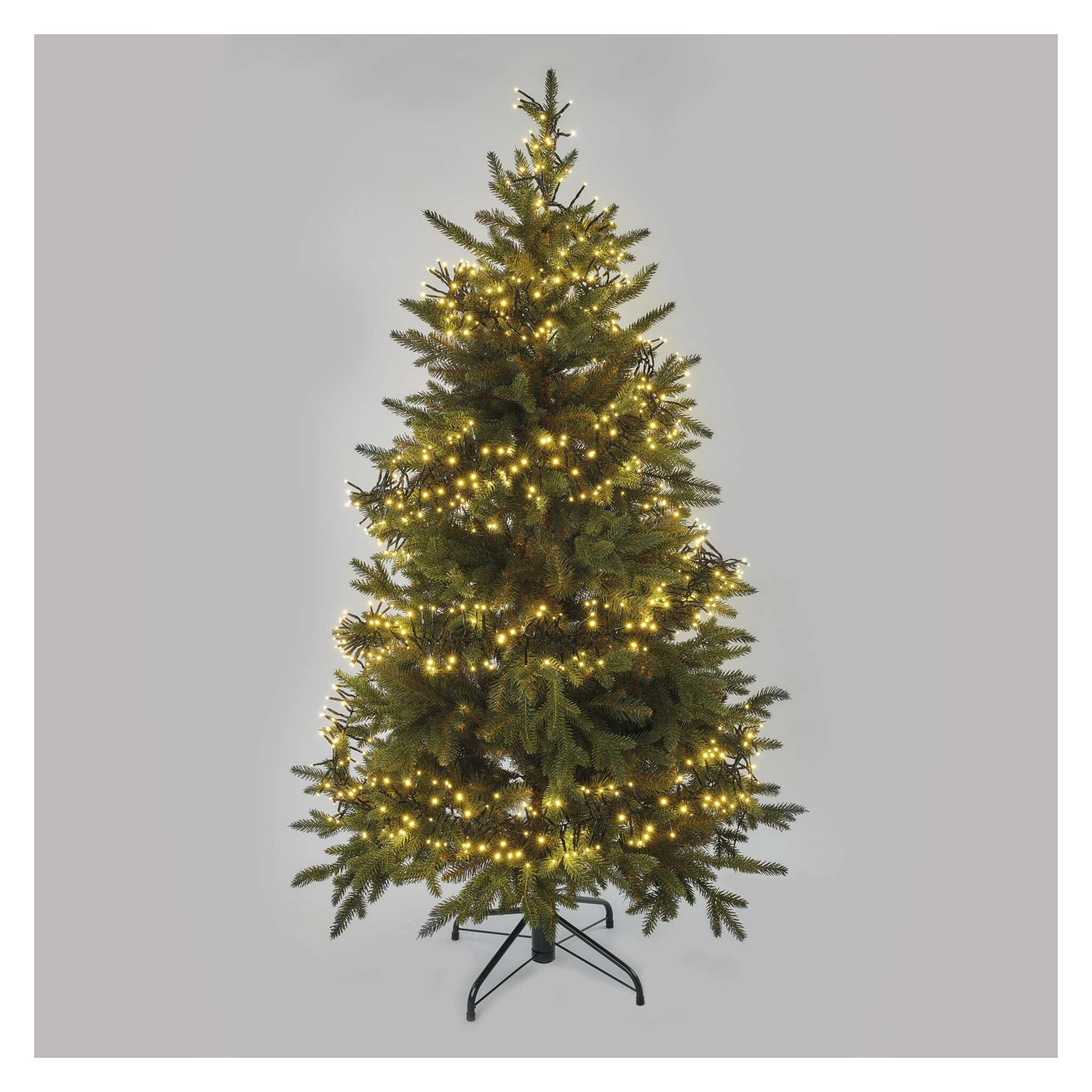 EMOS LED-Lichterkette Cluster warmweiß für Innen und Außen, 7,2m lange Weihnachtslichterkette IP44 mit 960 LEDs + 5m Zuleitung und Netzteil, effektvolle Lichtmodi, für Party, Weihnachten, Deko