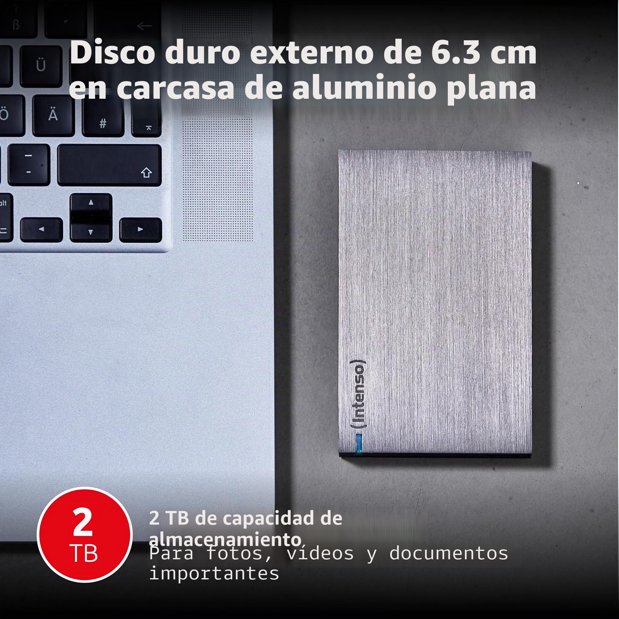 Intenso HDD Externo 6028680 2TB 2.5" USB 3.0 ALUMI