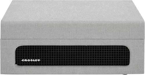 Miniatura 6 de Crosley CR8017B-GY Voyager - Tocadiscos portátil vintage de vinilo con Bluetooth de entrada/salida y altavoces integrados, gris