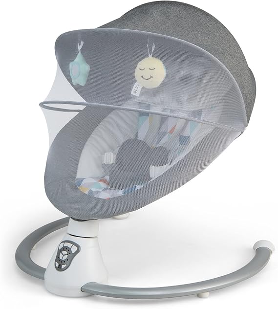 Maxmass Electric Baby Bouncer with 5 Swing Amplitudes, 3Stage Timer