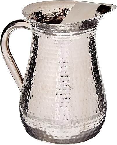 Miniatura 3 de Elegance Jarra martillada de acero inoxidable de 48 onzas