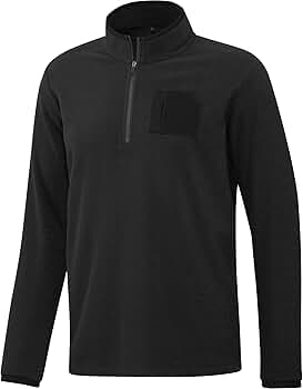 Amazon.com: adidas Men's Primegreen Quarter Zip Pullover, Black