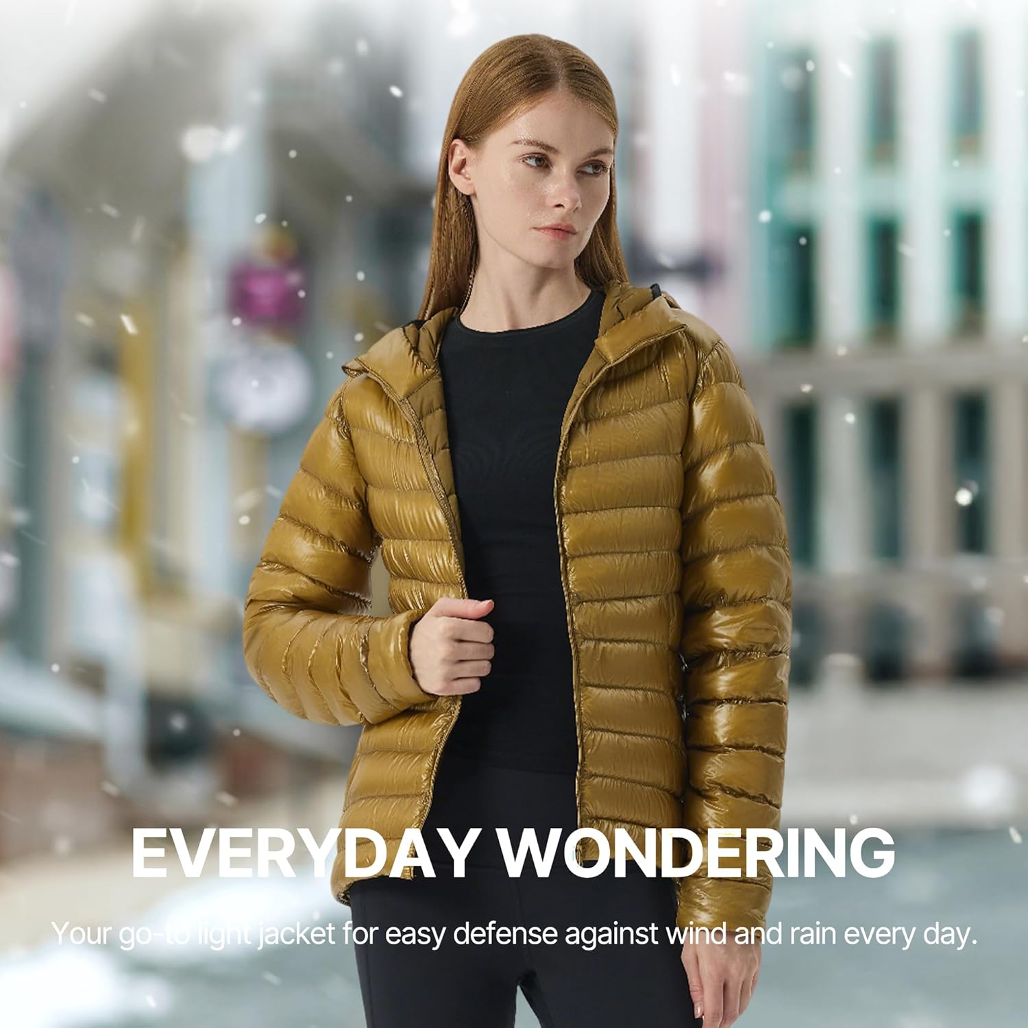 Fitouch Skyline Puff Hoody Women's Packable Goose Down Jacket | 700+ PF Puffer | Ultra-lightweight Base Layer | Warm Coat - Image 9