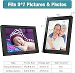 5x7 Picture Frame, Personalized 20S Voice Recordable Photo Frame, Vertical or Horizontal, Tabletop & Wall Mount, Gifts for Boys & Girls, Mother, Father, Grandparents, Birthday, Christmas