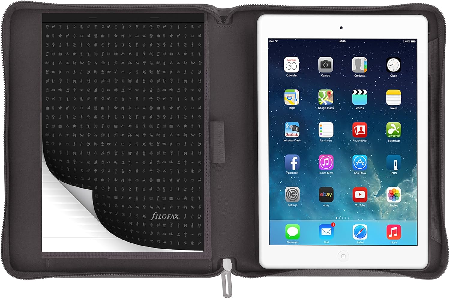 Nеw Prоduсt Filofax 829840 Microfiber Zip Closure Case for iPad Air - Grey Crаzу Clеаrаnсе Filofax 829840 Microfiber Zip Closure Case for iPad Air - Grey