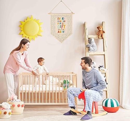 Miniatura 3 de Letrero de bandera con versículos bíblicos cristianos, regalos para bebés, recién nacidos, niños y niñas, pancarta, decoración de pared, regalo para