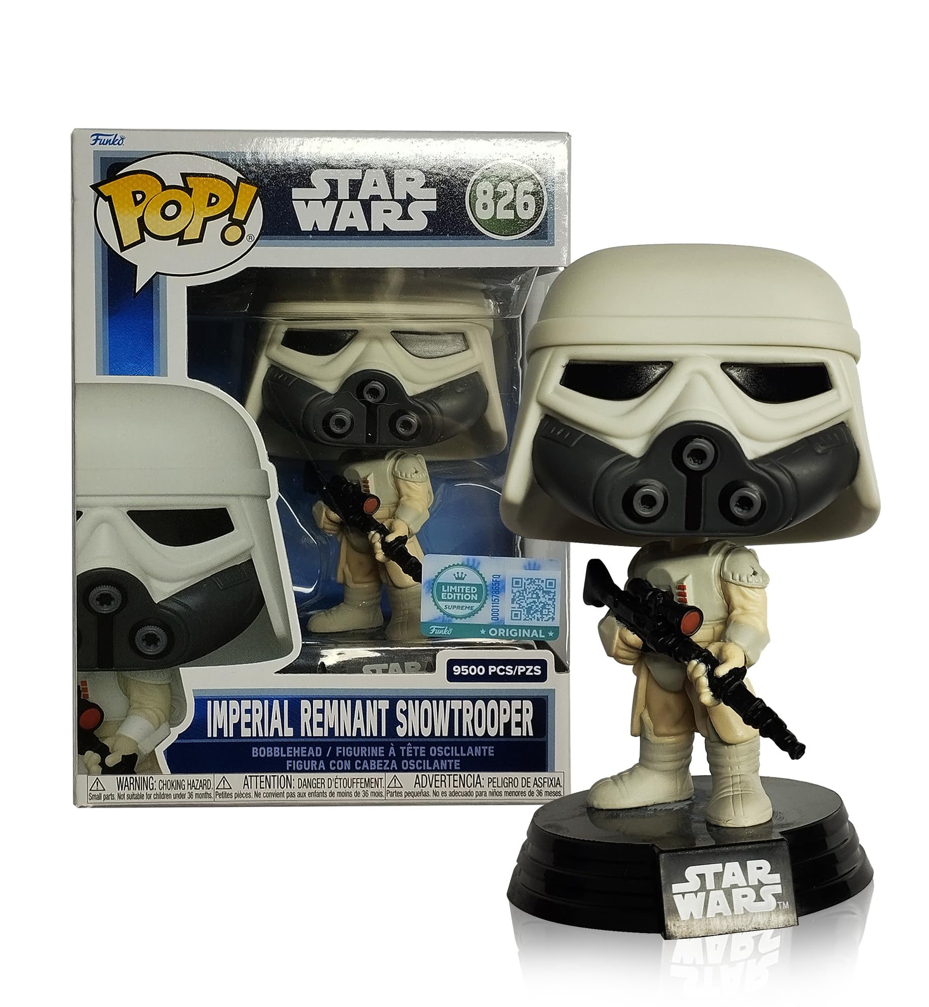 Funko Pop! Star Wars Imperial Remnant Snowtrooper #826 Limited Edition Action Figure Supreme 1 Of 9500 PCs
