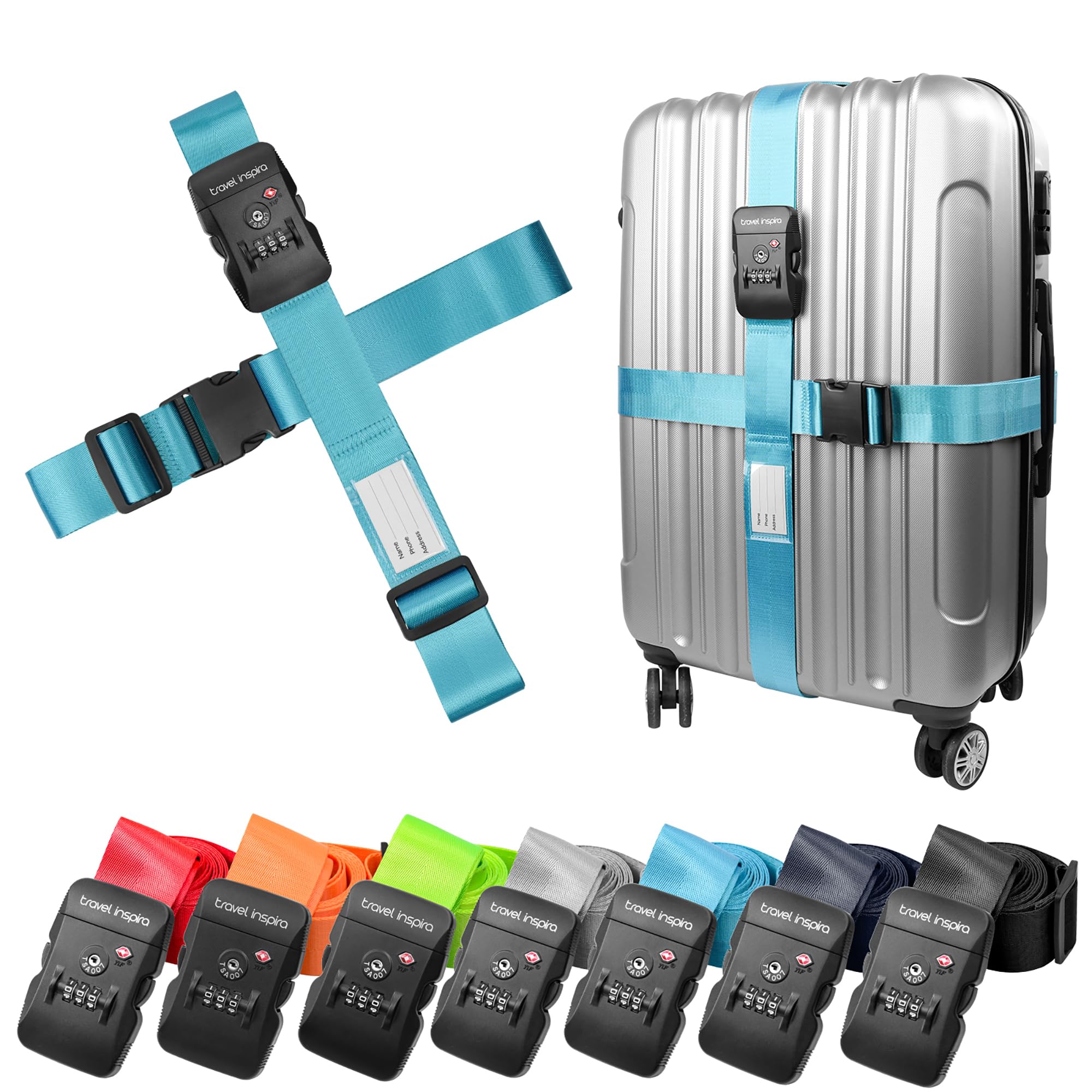 新品未開封　neighborhood CI SUITCASE BELT Amazon.com: Travel Inspira Luggage Straps with TSA Lock, 2 Pack
