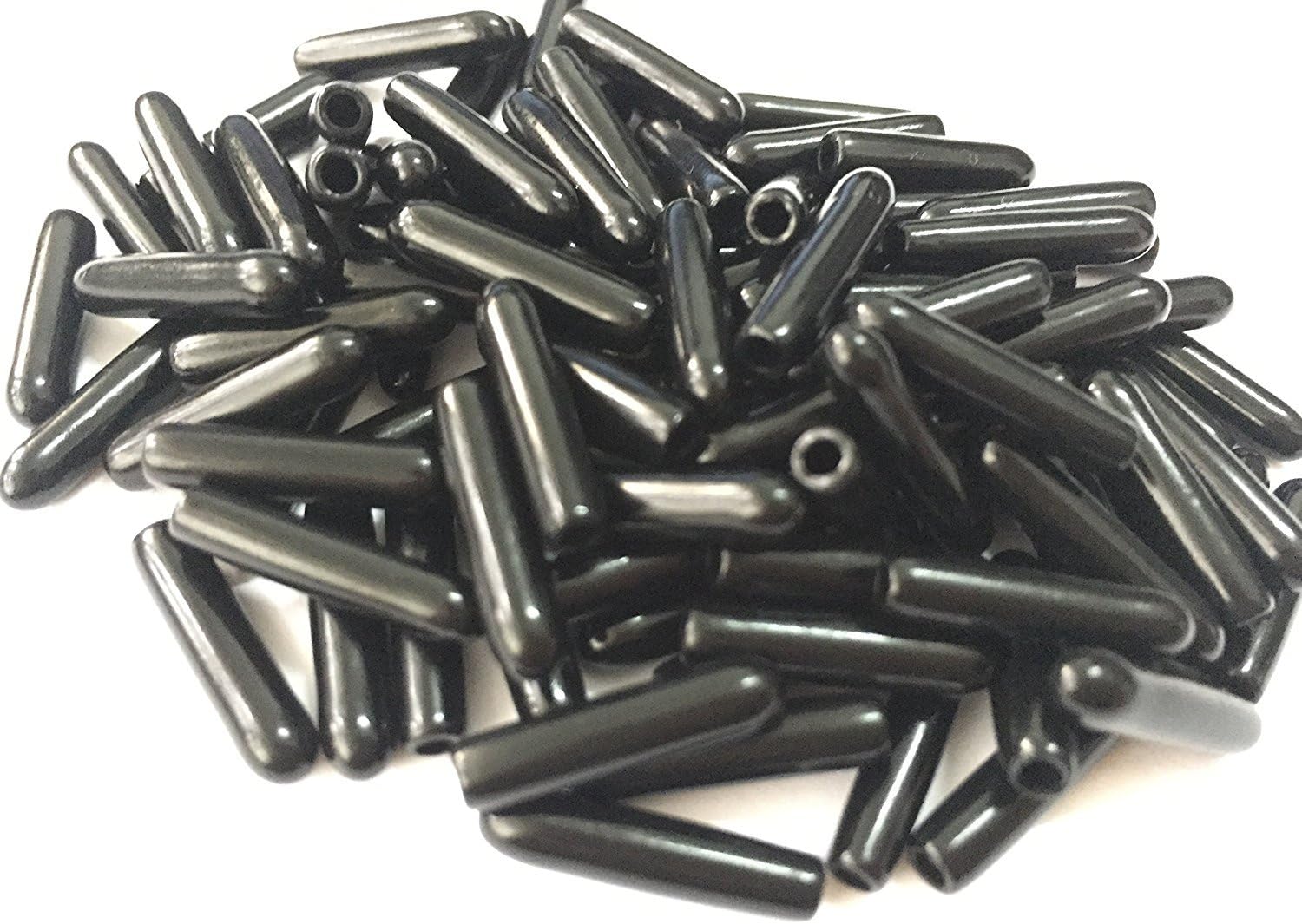 200 Pièces Bouchons De Protection Filetage PVC Souple - Diamètre Intérieur 5 Mm, Longueur 15 Mm - Noir | Capuchons Protection Filetage Visserie
