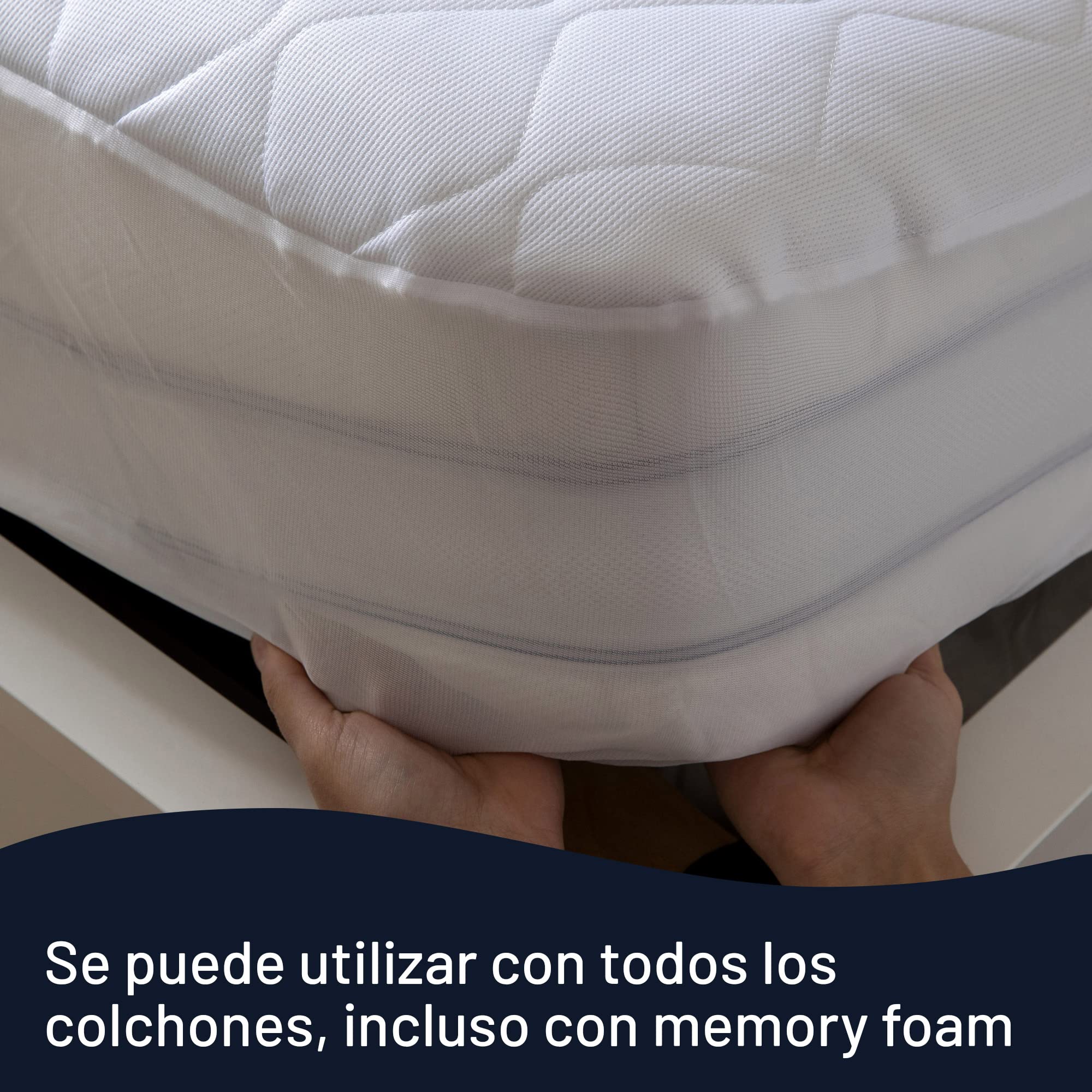 Imetec - Cubrecolchón Scaldasonno Adapto Maxi individual, 195 x 90 cm, calentamiento rápido, temperatura constante y personalizada, tejido hipoalergénico acolchado, mando con 6 temperaturas