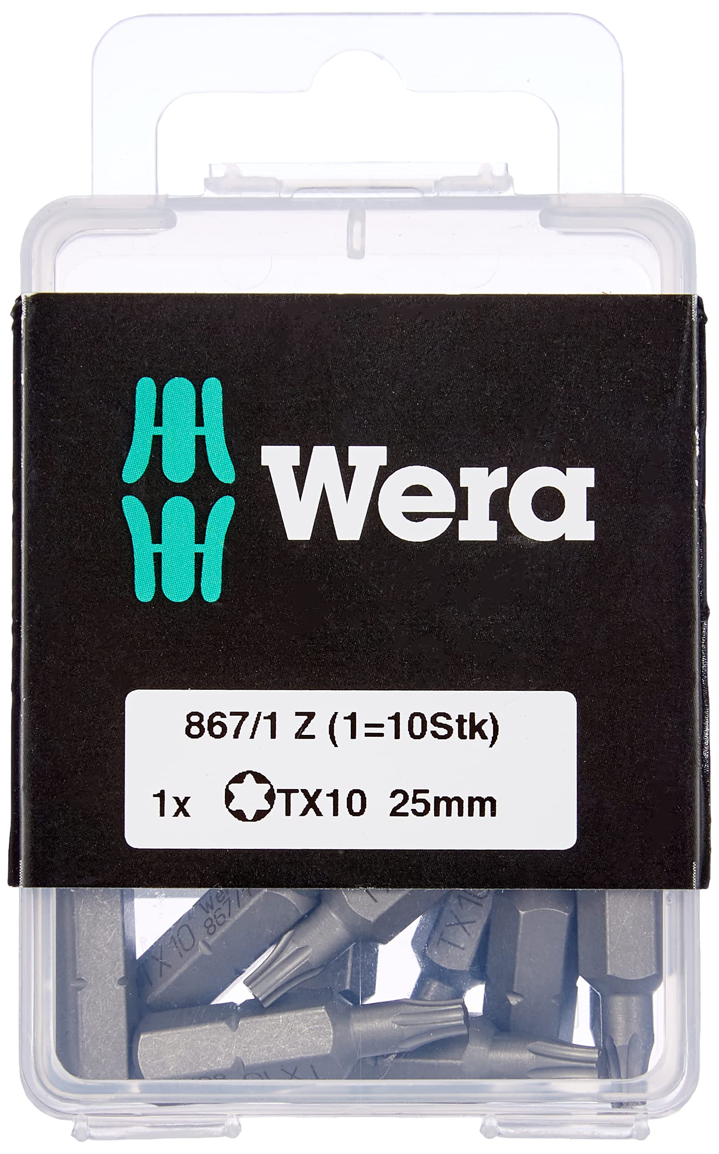 Wera Bit-Sortiment, 867/1 TX 10 DIY, TX 10 x 25 mm (10 Bits pro Box), 05072406001 (Packung mit 2) – Ansicht 2