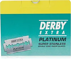 Derby Cartão para pendurar lâminas de barbear de borda dupla extra, 50 unidades