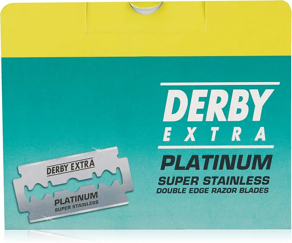 Derby Cartão para pendurar lâminas de barbear de borda dupla extra, 50 unidades