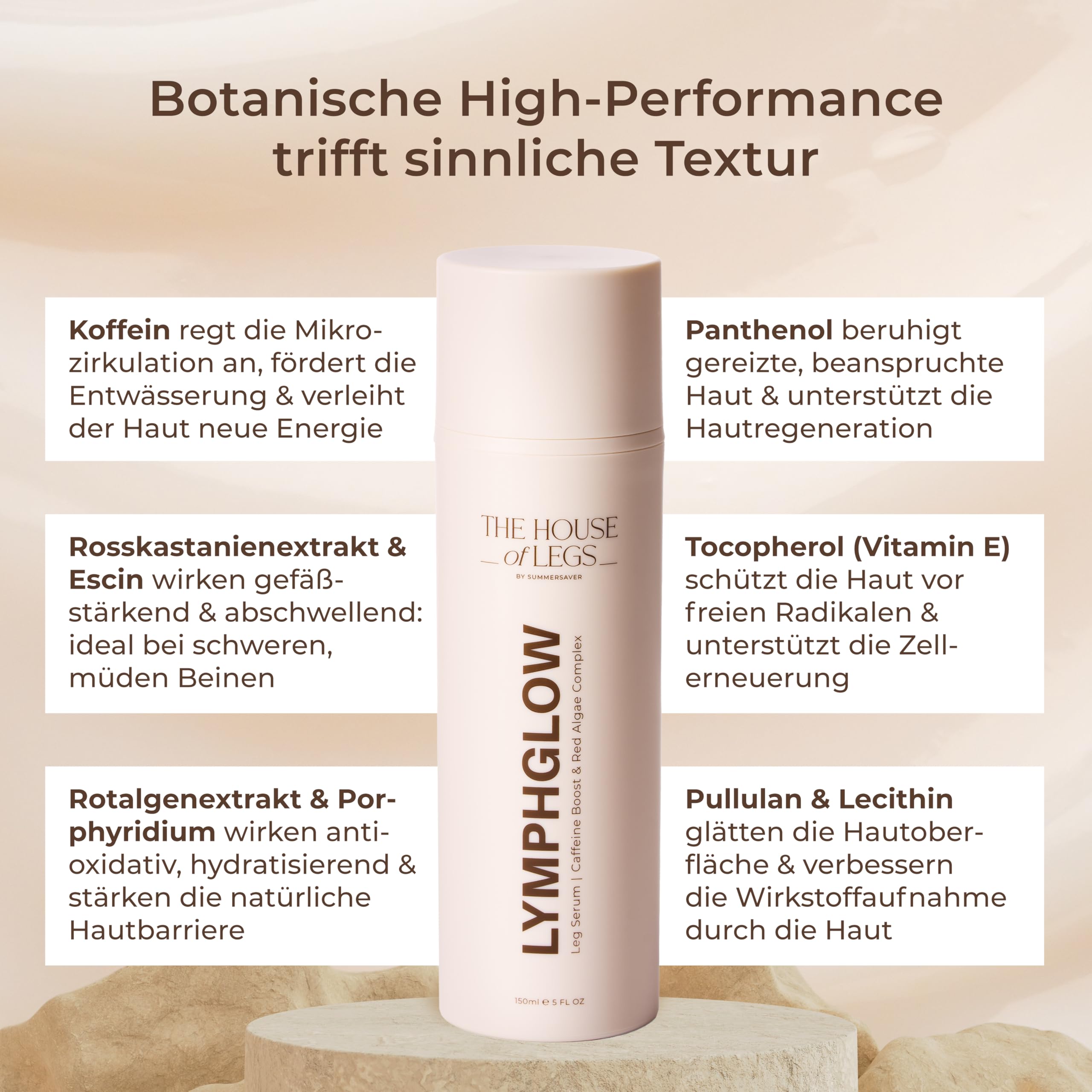 THE HOUSE OF LEGS, Lymphglow Leg Serum (150 ml), Supports Lymphatic Flow & Relief from Water Retention - Image 3