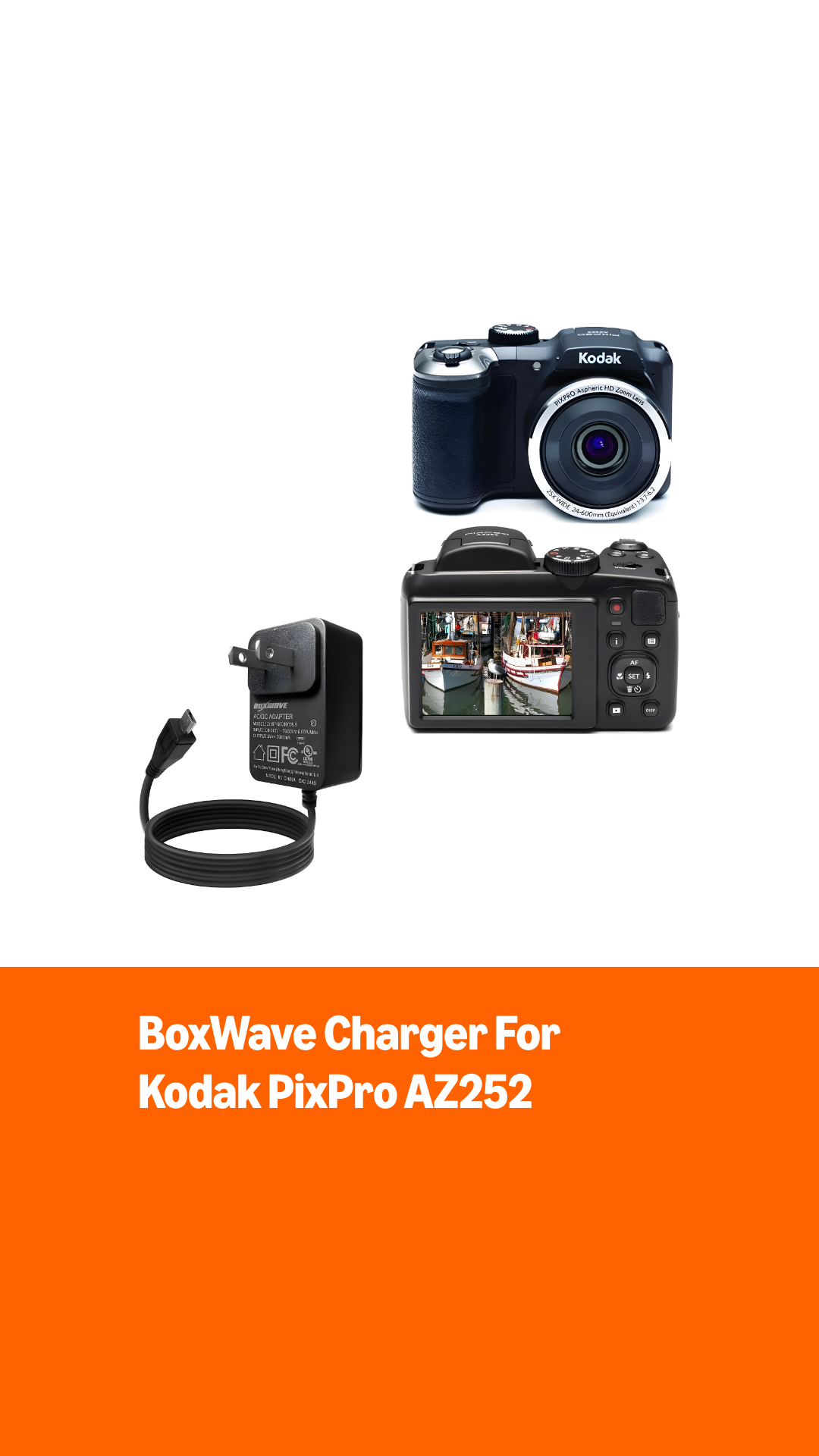 Amazon.com: BoxWave Charger Compatible with Kodak PixPro AZ252
