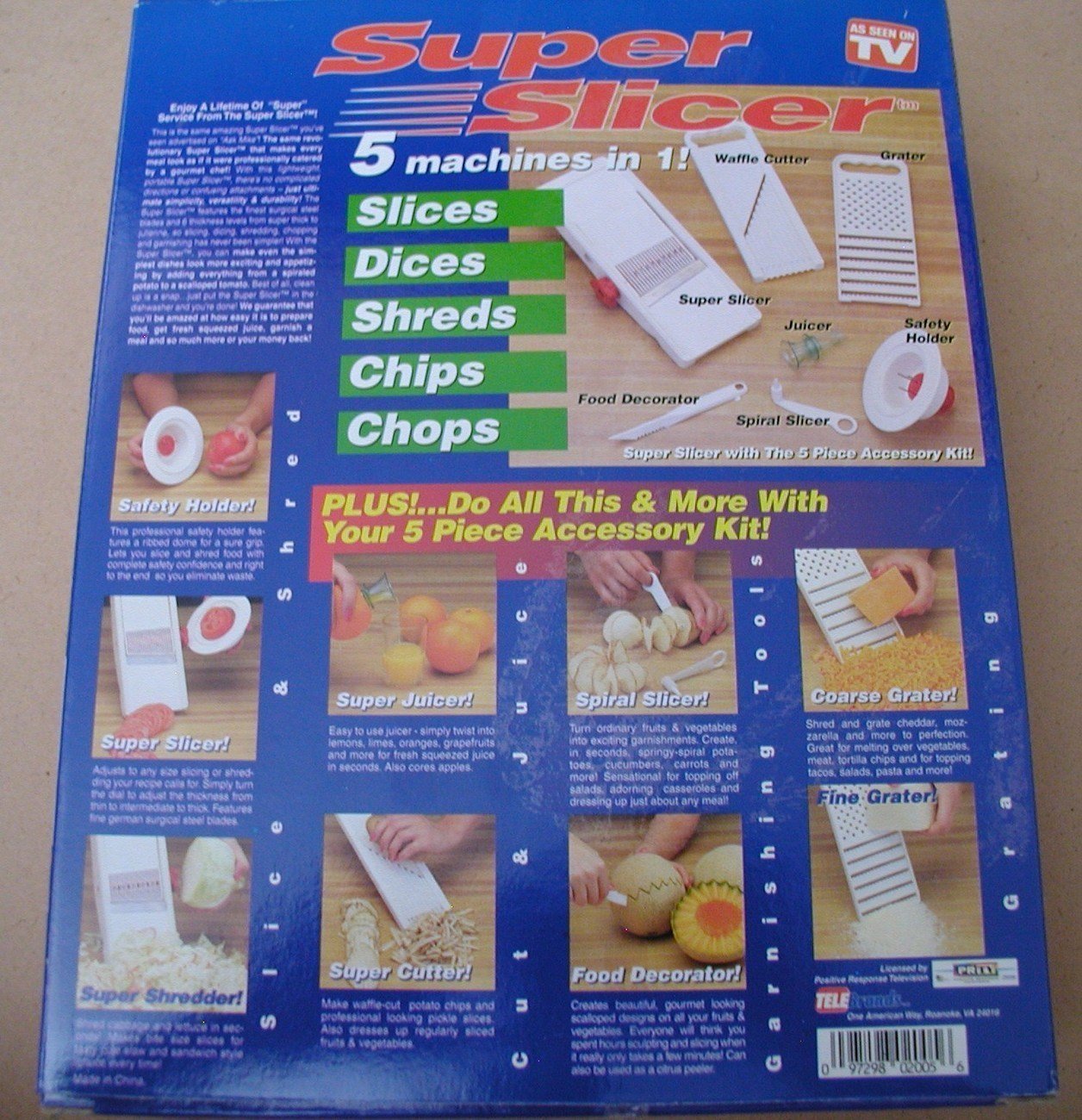 Super Slicer As Seen on TV, 5 Machines in 1