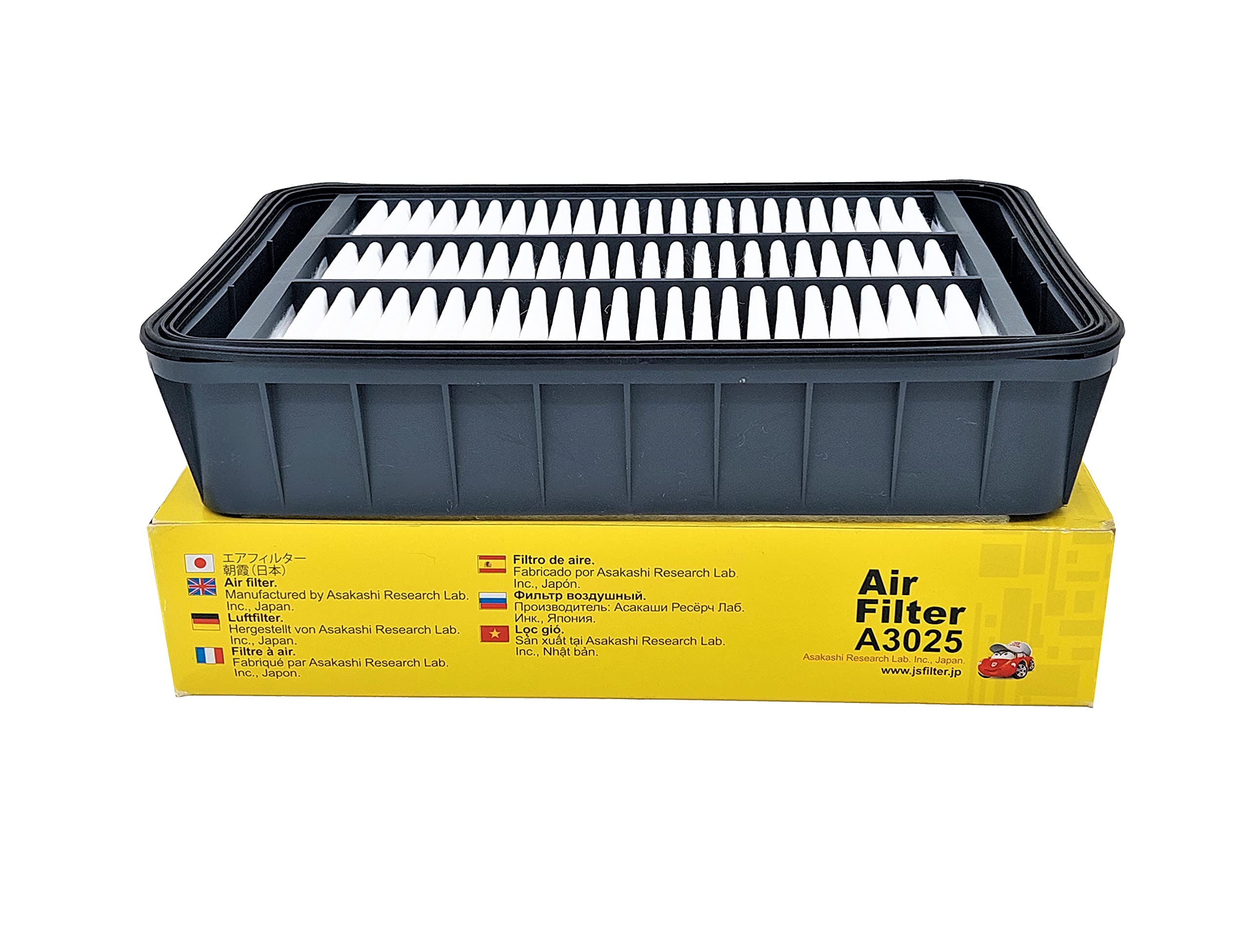 JS ASAKASHI A3025 Engine Air Filter For 2007-13 Mitsubishi
