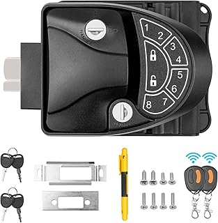 RV Keyless Entry Door Lock, Metal Keyless RV Door Lock, Camper Trailer Door Lock for RV Caravan Travel Trailer Fit for 2.75" x 3.75" Lock Hole