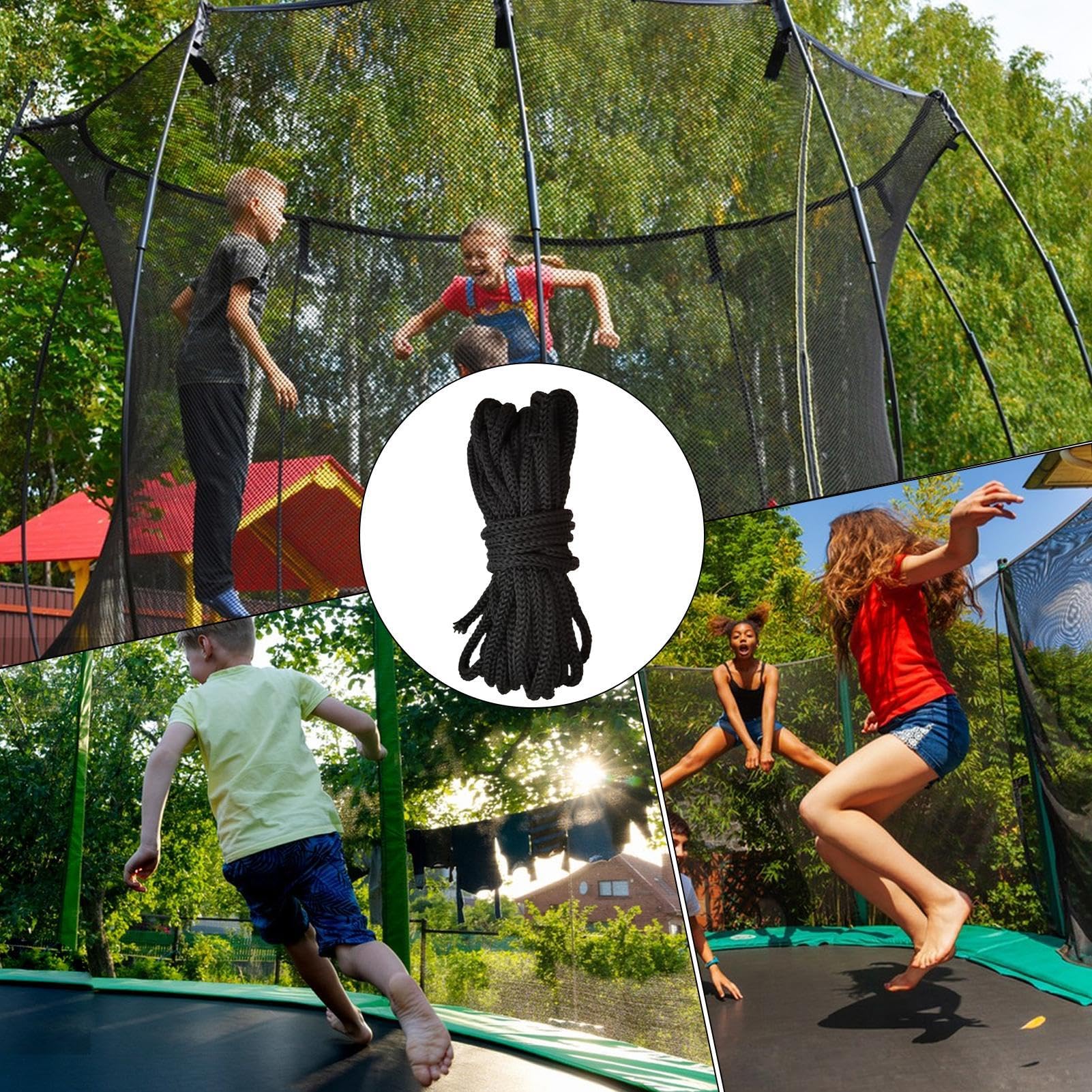 Corde Di Ricambio Per Rete Trampolino, 4 Pezzi Da 460 Cm – Robusti Legacci In Polipropilene Per Recinzioni