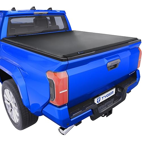 Tyger Auto T3 Soft Tri-fold Truck Bed Tonneau Cover Compatible with 2024-2025 Toyota Tacoma (Only Fits Models with Factory Deck Rail System) | 6' (74") Bed | TG-BC3T1202