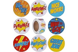500-Piece Incentive Stickers for Student Motivation