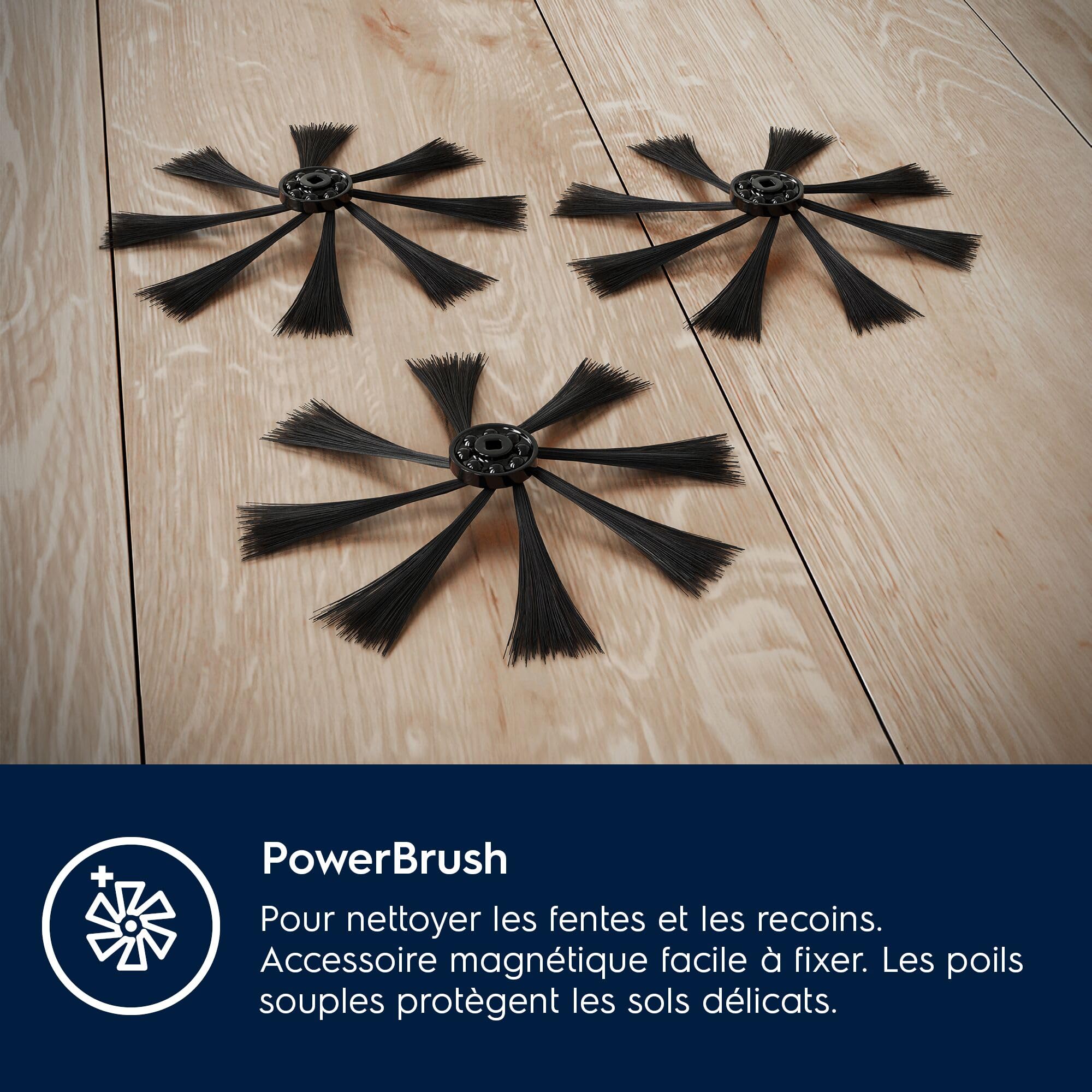 Electrolux ERK2, Kit d’Accessoires Performance pour Aspirateur Robot Pure i9, Ensemble Complet avec 3 Brossettes PowerBrush, 3 Filtres XXL Lavables et 1 Brosse Principale, Nettoyage Précis et Durable