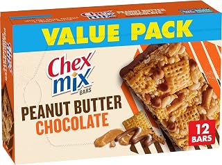 Chex Mix Peanut Butter Chocolate Flavored Treat Bar, Value Pack, 12 Bars, 13.56 oz