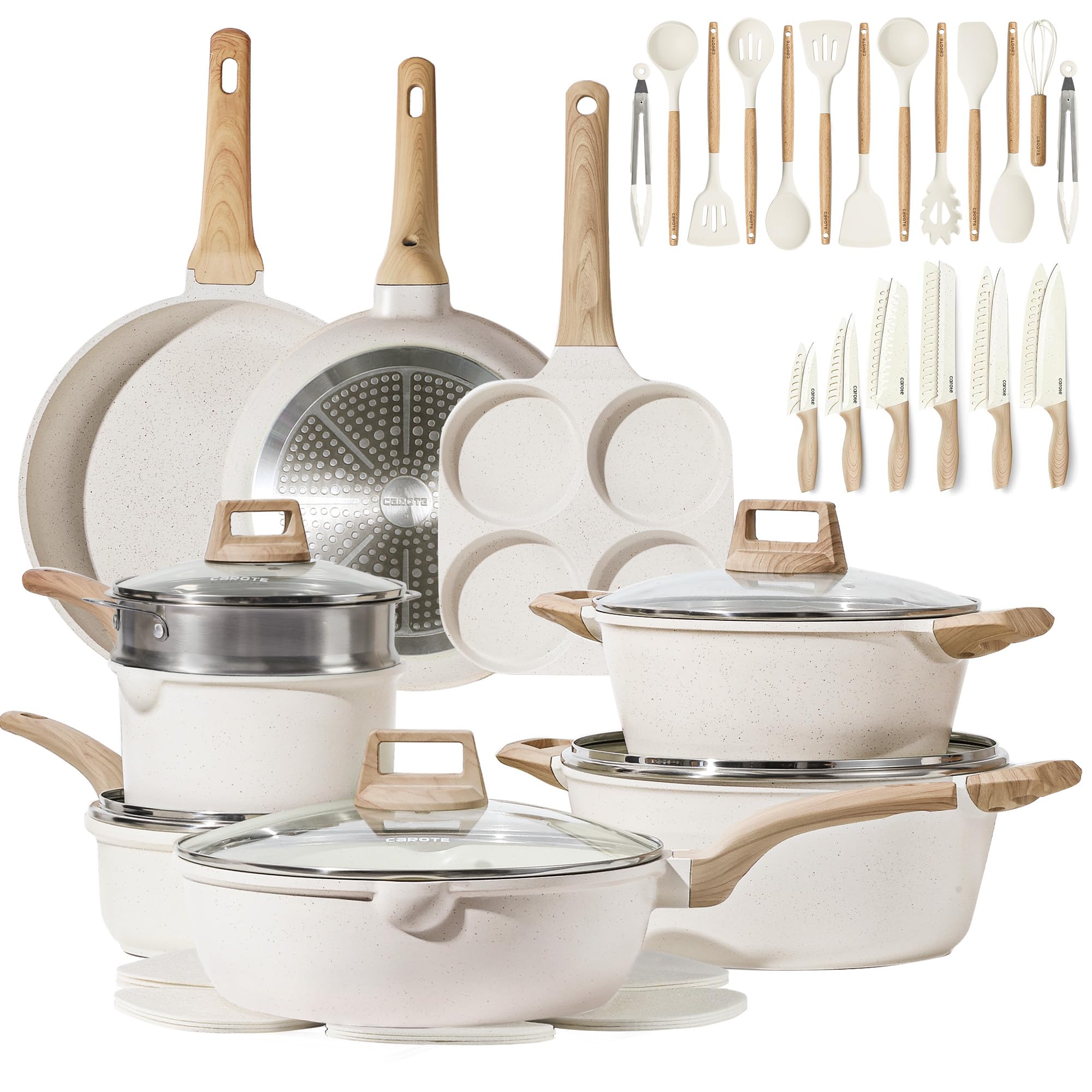 Cookware Sets+Knife set+Cooking Utensils