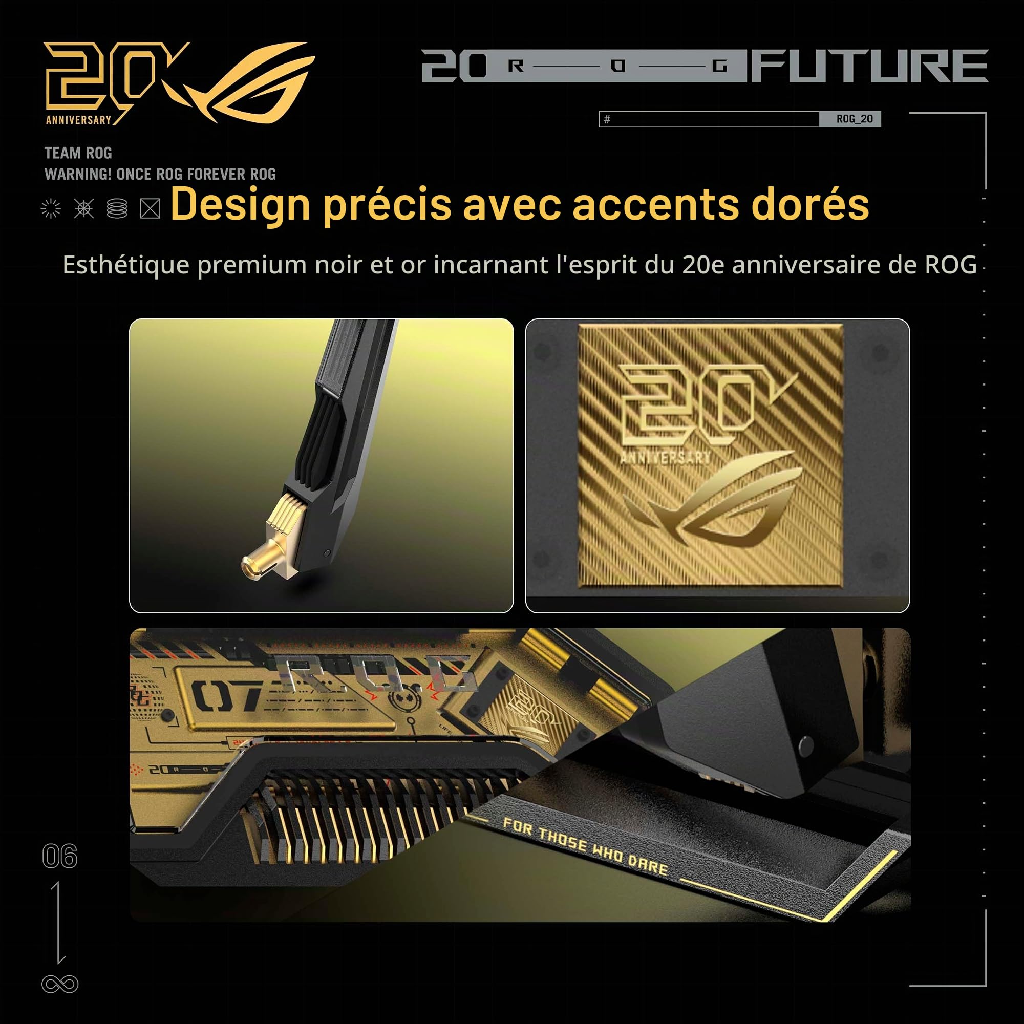 ROG GT-BE98 Edition 20 - Routeur Wi-FI 7 Gaming Quad-Bande BE25000 Dual 10G