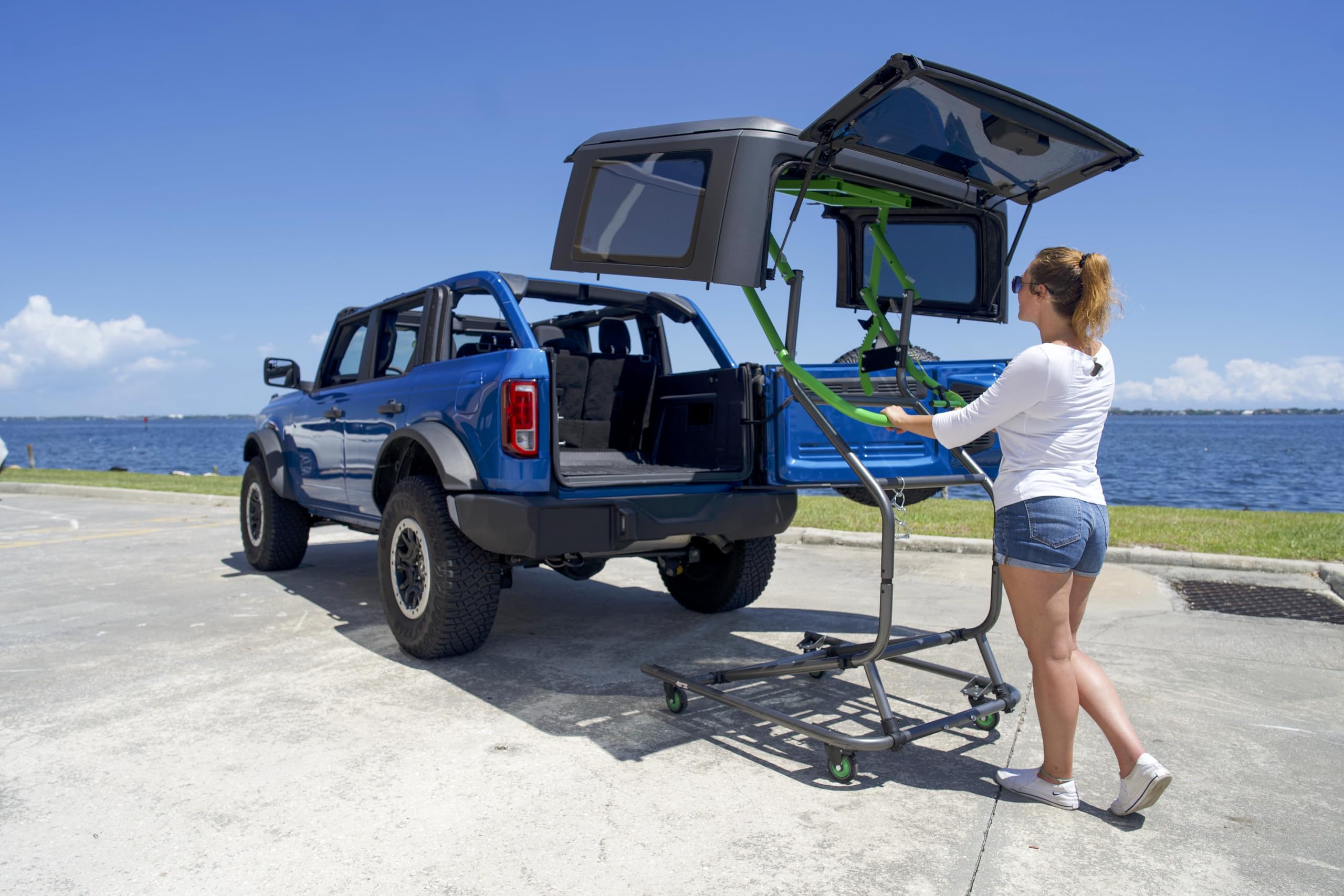 TopLift Pros 1Person JEEP Hard Top Removal Lift & Storage System is