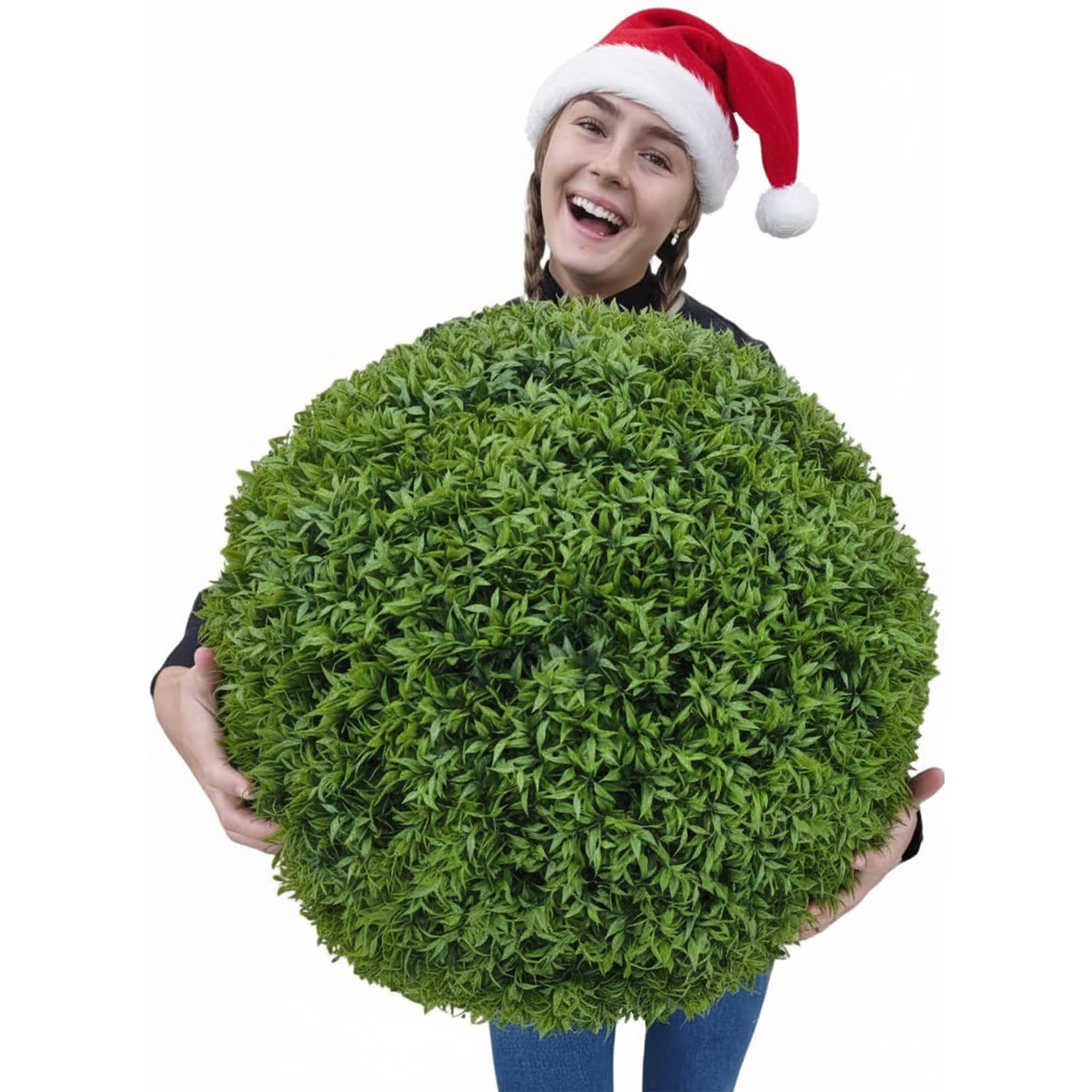 365 Curb Appeal 23" XL Topiary Balls (Better Than A Boxwood, 1 Faux Topiary Ball (2 Halves))