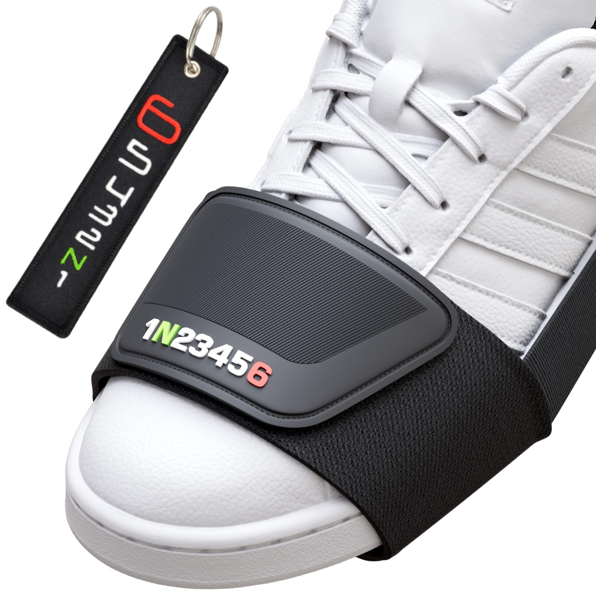 LLAVEROSMOTOR.ES 1N23456 Schutzschuhe für Motorrad, Motorradzubehör, Schutz für Motorradschuhe, Universalgröße (Schuhschutz + Schlüsselanhänger 1N23456)