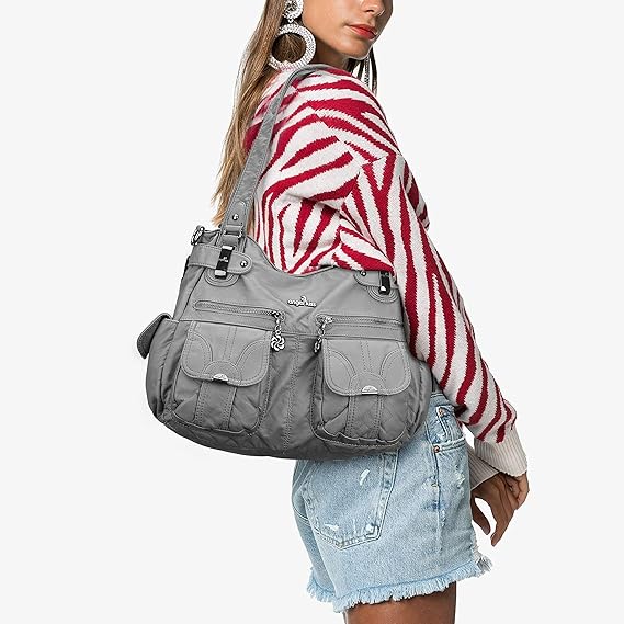Schouder heup crossbodytas Castel taupe twee-schouderbanden - Claudies