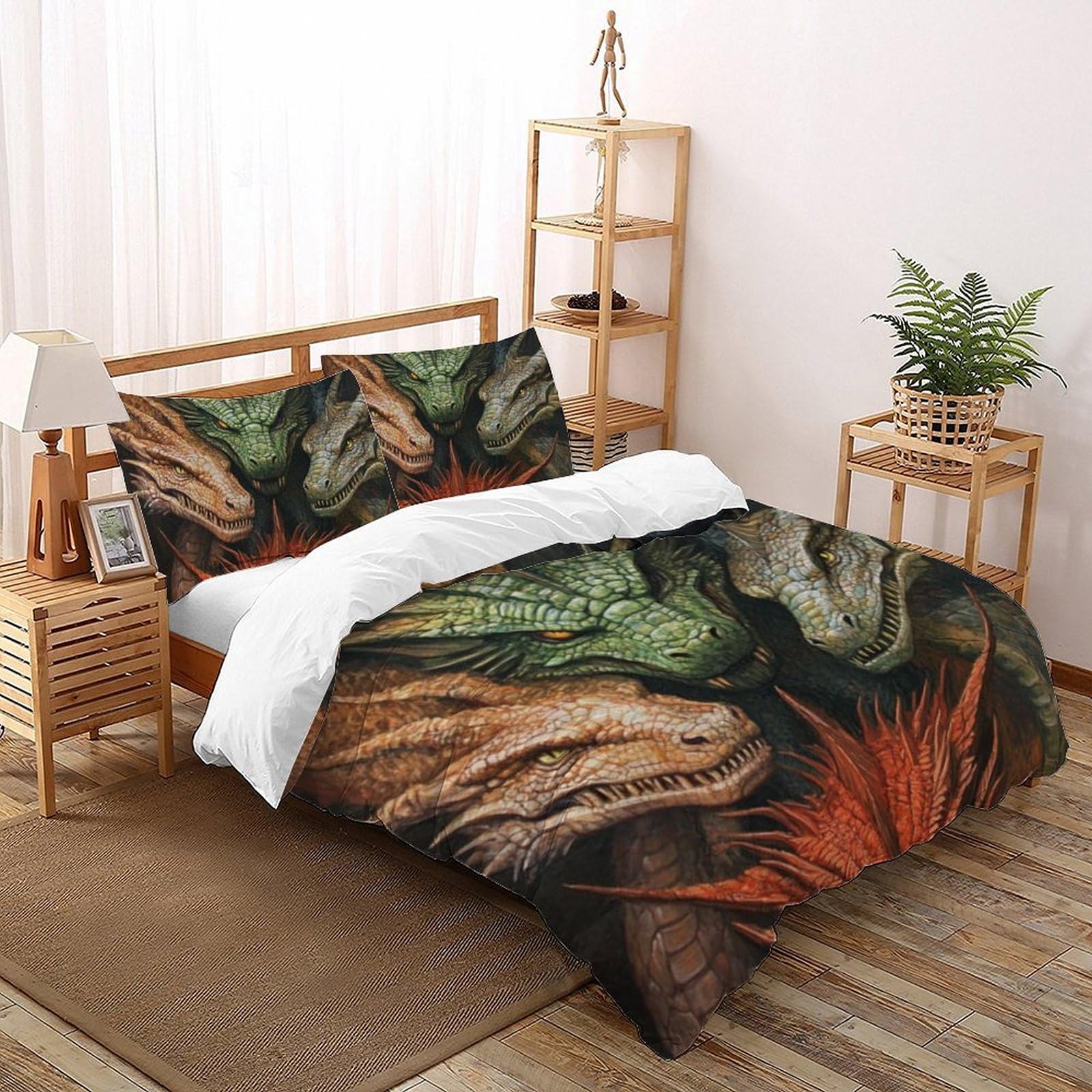 Housse de couette 220x240 dragon pour transformer la chambre ado avec style 3D